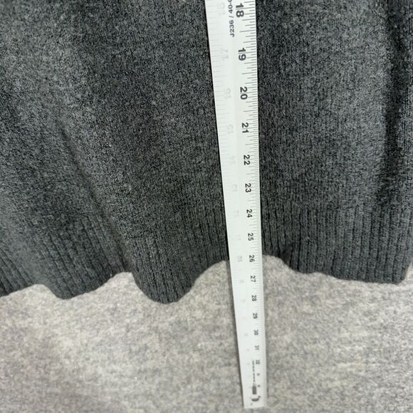 Beach Lunch Lounge Sweater Pullover Women XL Black Striped Knit Long Sleeve - Picture 6 of 7